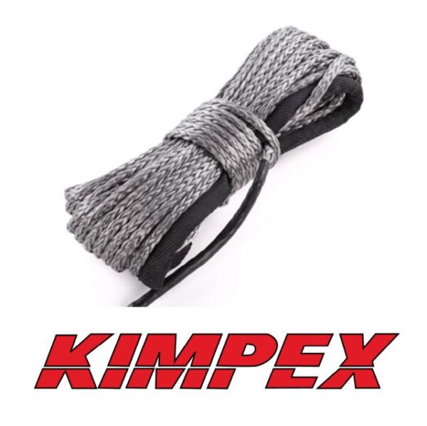 Kimpex Synteettinen Köysi 5.0mm x 15,0m Harmaa/Musta